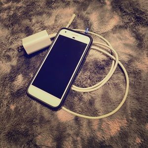Google Pixel 1 with charger